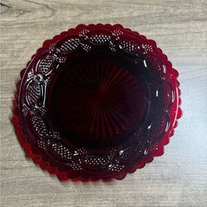 (8) Vintage Avon 1876 Cape Cod Red Rare Salad/Desert Plates